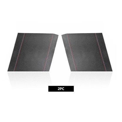 ALCANTARA / CARBON FIBER LEATHER B PILLAR COVER TRIM FOR F10 / F18 BMW 5 SERIES