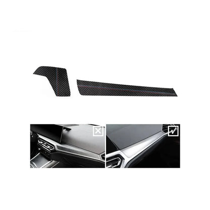 ALCANTARA / CARBON FIBER LEATHER DASH TRIM FOR G20 / G22 / G23 / G28 / G42 / G80 / G82 BMW 2 / 3 / 4 SERIES