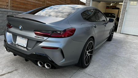 BMW Akrapovic Styled exhaust system for M850i 840i 840d G14 G15 G16  stainless with Carbon Tips