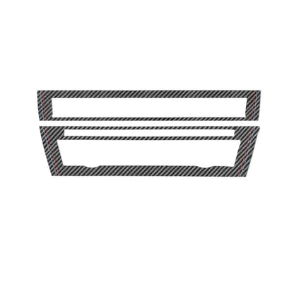 ALCANTARA / CARBON FIBER LEATHER CENTER CONSOLE COVER TRIM FOR F10 / F18 BMW 5 SERIES