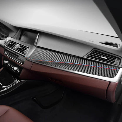 ALCANTARA / CARBON FIBER LEATHER DASH COVER TRIM FOR F10 / F18 BMW 5 SERIES