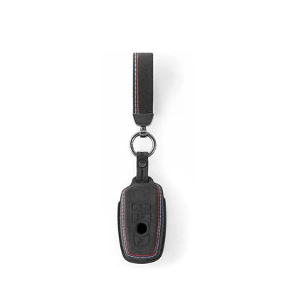 ALCANTARA KEY CASE / KEYCHAIN FOR E90 / E92 / F22 / F30 / F32 / F10 / G20 / G22 / G42 BMW 2 / 3 / 4 / 5 / 6 / 7 / 8 SERIES