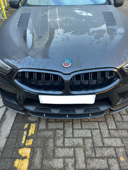 DRY CARBON FIBER DOUBLE SLAT GRILLE FOR G14 / G15 / G16 / F91 / F92 / F93 BMW M8 / M850I / 840I / 840d