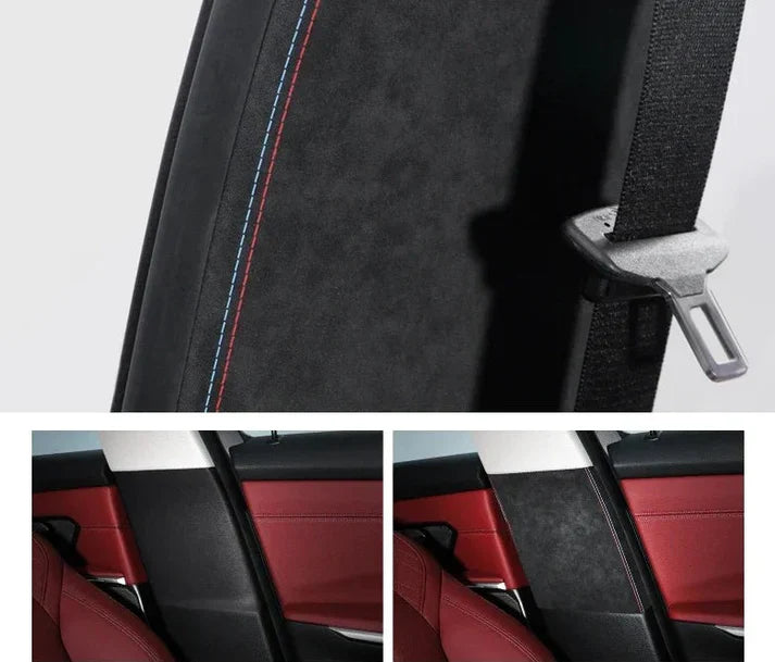ALCANTARA / CARBON FIBER LEATHER B PILLAR COVER TRIM FOR G20 / G28 BMW 3 Series