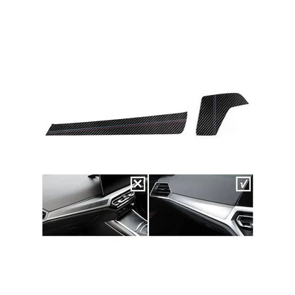ALCANTARA / CARBON FIBER LEATHER DASH TRIM FOR G20 / G22 / G23 / G28 / G42 / G80 / G82 BMW 2 / 3 / 4 SERIES