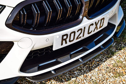 BMW Front Bumper in-lay Manhart Style M8 F91 F92 F93 Dry Carbon fibre