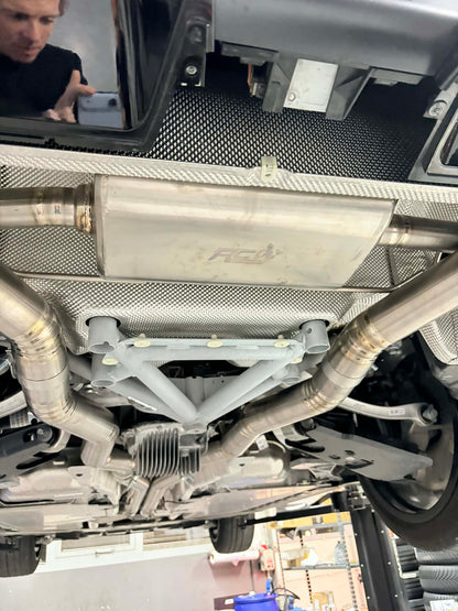 BMW G90 G99 M5 Akrapovic Style exhaust with tips stainless or Titanium