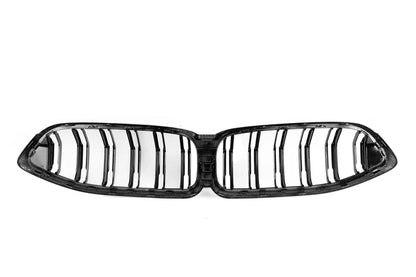 DRY CARBON FIBER DOUBLE SLAT GRILLE FOR G14 / G15 / G16 / F91 / F92 / F93 BMW M8 / M850I / 840I