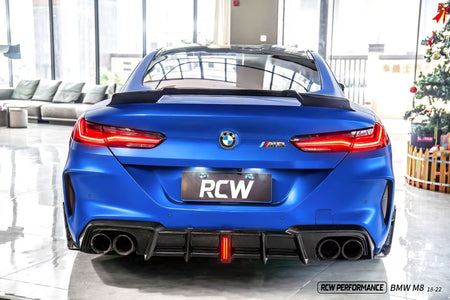 DRY CARBON FIBER FULL LEGNTH HIGH KICK STYLE REAR SPOILER FOR G15 F92 BMW M8 / M850I / 840I / 840d