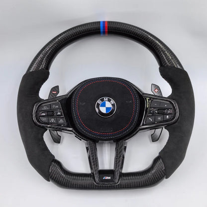 2025 LCI Style Custom Carbon Fiber Steering Wheel for G Chassis (Retrofit All G & F Chassis Models)