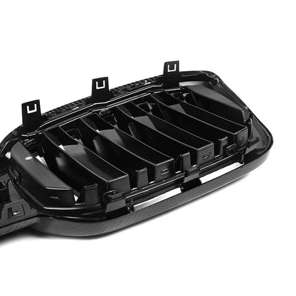 DRY CARBON FIBER DOUBLE SLAT GRILLE FOR G01 / G02 BMW X3 / X4 SERIES