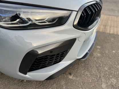 BMW M8 front bumper fangs