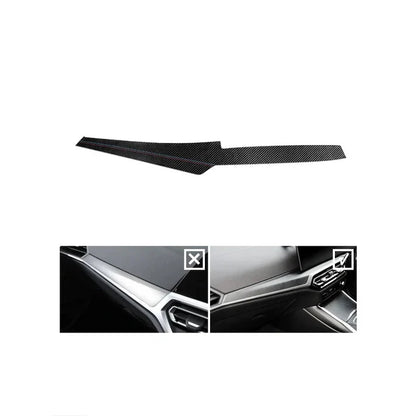 ALCANTARA / CARBON FIBER LEATHER DASH TRIM FOR G20 / G22 / G23 / G28 / G42 / G80 / G82 BMW 2 / 3 / 4 SERIES