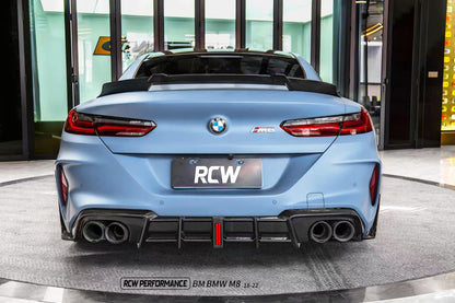 DRY CARBON FIBER FULL LEGNTH HIGH KICK STYLE REAR SPOILER FOR G15 F92 BMW M8 / M850I / 840I / 840d