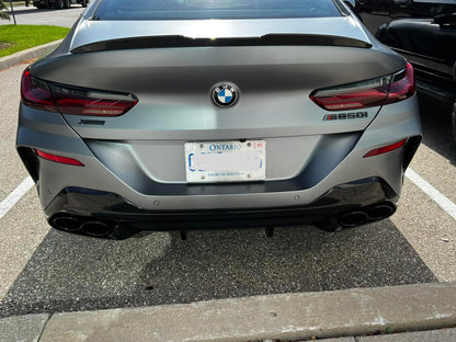 BMW Akrapovic Styled exhaust system for M850i 840i 840d G14 G15 G16  stainless with Carbon Tips