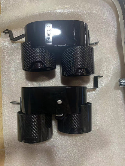 BMW G14 G15 G16 840i M850i Twin Tips DIY option. NOT suitable for 840d Quad