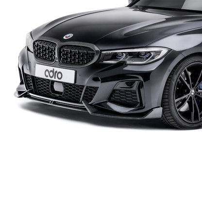 Adro Inc BMW G20/G21 M340i & M340d Gloss Carbon Fibre Front Splitter (Pre-LCI)