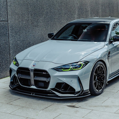 Adro Inc BMW G80, G81 M3 & G82, G83 M4 Front Splitter In Pre Preg Carbon Fibre For Adro Front Bumper