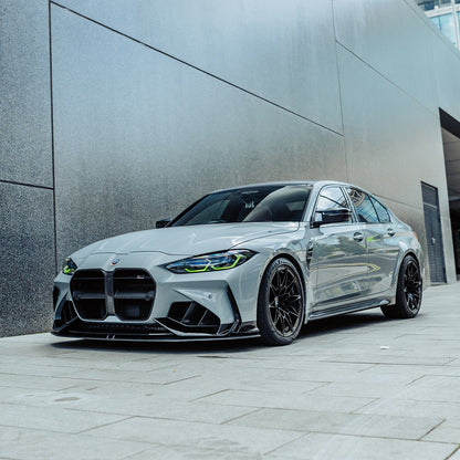 Adro Inc BMW G80, G81 M3 & G82, G83 M4 Front Splitter In Pre Preg Carbon Fibre For Adro Front Bumper