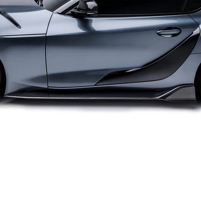 Adro Inc Toyota GR Supra A90 Gloss Carbon Fibre Side Skirts