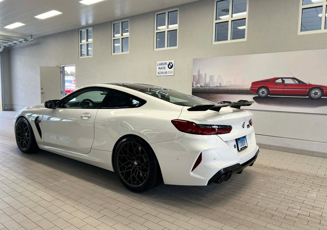 Carbon Fiber High Wing Trunk Mounted Spoiler For BMW 8 Series G14 G15 G16 M8 F91 F92 F93