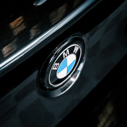 BMW 1 Series Rear Badge Surround Cover In Gloss Black (F20/F21)