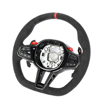2025 LCI Style Custom Carbon Fiber Steering Wheel for G Chassis (Retrofit All G & F Chassis Models)
