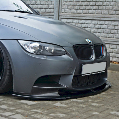 Maxton Design BMW M3 Front Lip In Gloss Black For M Performance Front Splitter (E92 & E93)