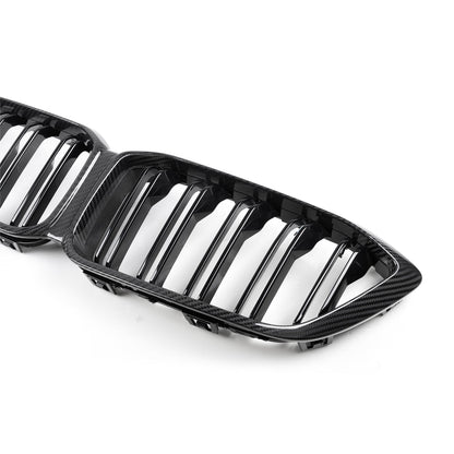 MHC+ BMW F87 M2 Competition Premium Front Grille In Pre Preg Carbon Fibre & Gloss Black (2018-2020)