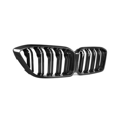 MHC+ BMW F87 M2 Competition Premium Front Grille In Pre Preg Carbon Fibre & Gloss Black (2018-2020)
