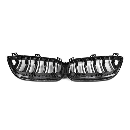 MHC+ BMW F87 M2 Competition Premium Front Grille In Pre Preg Carbon Fibre & Gloss Black (2018-2020)