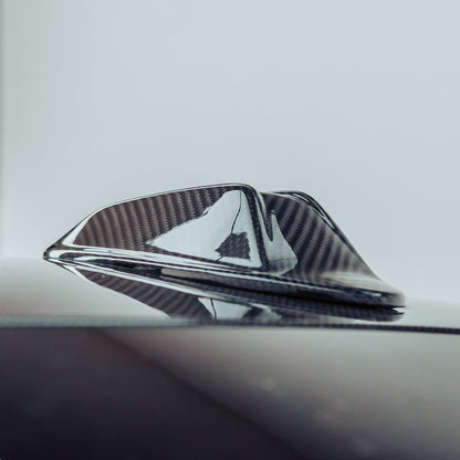 MHC+ BMW M3/3 Series LCI Shark Fin Antenna Cover In Gloss Pre Preg Carbon Fibre (G80/G81/G20/G21 2023+)