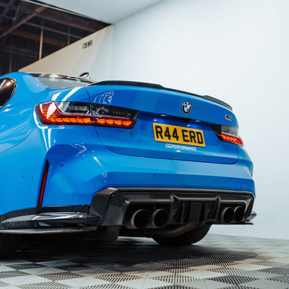 Genuine BMW M3 Competition LCI Rear Badge In Gloss Black (G80/G81)