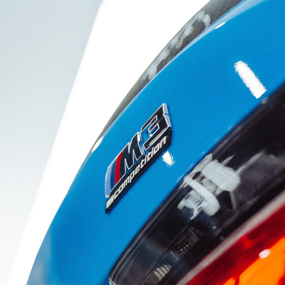 Genuine BMW M3 Competition LCI Rear Badge In Gloss Black (G80/G81)