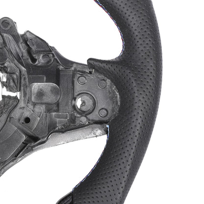 BMW GXX CARBON FIBRE / LEATHER / LED FLAT BOTTOM CUSTOM STEERING WHEEL