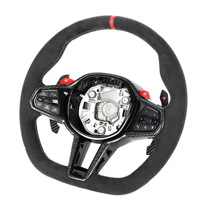 BMW GXX LCI ALCANTARA FLAT BOTTOM CUSTOM STEERING WHEEL