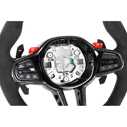 BMW GXX LCI ALCANTARA FLAT BOTTOM CUSTOM STEERING WHEEL