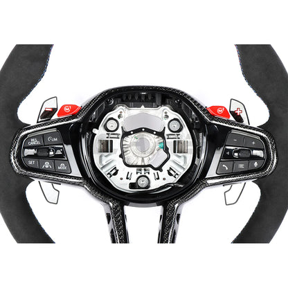 BMW GXX LCI ALCANTARA FLAT BOTTOM CUSTOM STEERING WHEEL