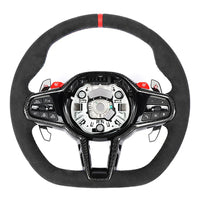 BMW GXX LCI ALCANTARA FLAT BOTTOM CUSTOM STEERING WHEEL