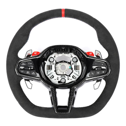 BMW GXX LCI ALCANTARA FLAT BOTTOM CUSTOM STEERING WHEEL