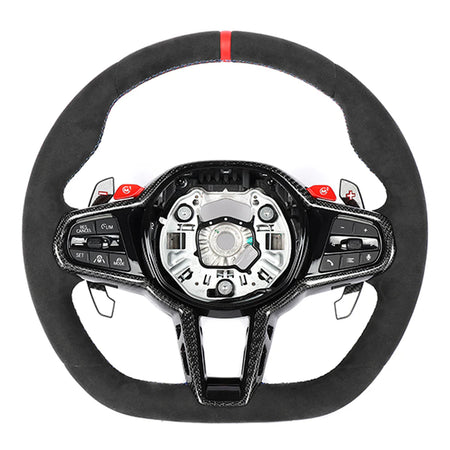 BMW GXX LCI ALCANTARA FLAT BOTTOM CUSTOM STEERING WHEEL