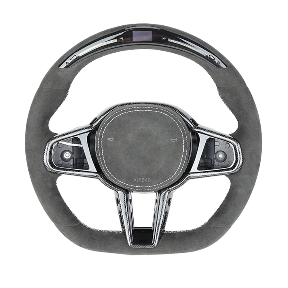 BMW GXX LCI ALCANTARA LED FLAT BOTTOM CUSTOM STEERING WHEEL