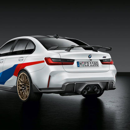BMW Genuine M Performance G80 M3 G82 M4 Trio Exhaust Diffuser in Prepreg Carbon Fibre