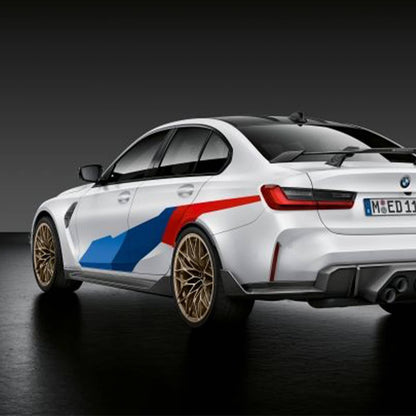 BMW Genuine M Performance M3 Carbon Side Skirts For G80 In Prepreg Carbon Fibre