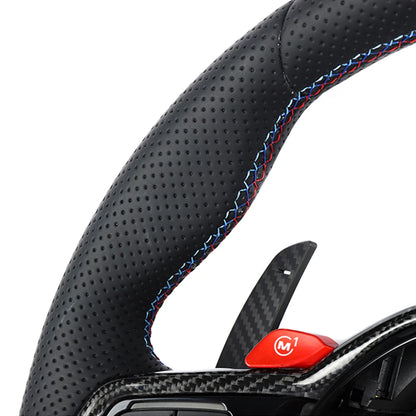 BMW Gxx LCI FULL LEATHER FLAT BOTTOM CUSTOM STEERING WHEEL