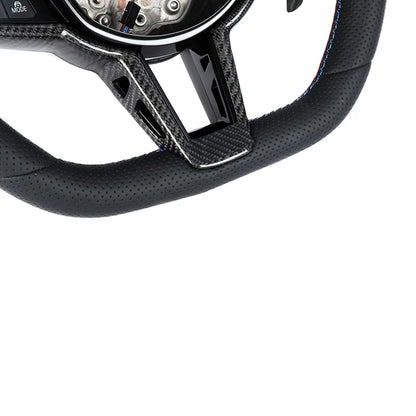 BMW Gxx LCI FULL LEATHER FLAT BOTTOM CUSTOM STEERING WHEEL