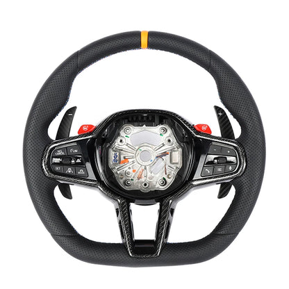 BMW Gxx LCI FULL LEATHER FLAT BOTTOM CUSTOM STEERING WHEEL