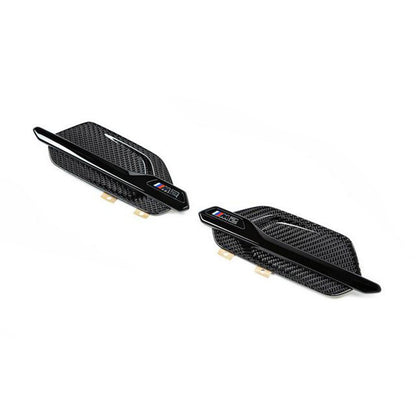 BMW M Performance M2/M2 Competition Genuine Front Wing Badges In Gloss Carbon/Black (F87)
