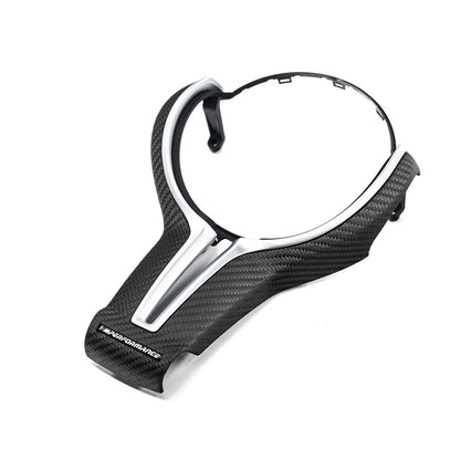 Genuine BMW M Performance Steering Wheel Trim Insert in Matte Exposed Carbon Fibre (F20, F22, F30, F32)