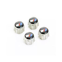 Genuine BMW M Performance M Logo Wheel Tyre Air Valve Caps Dust Covers 36122447402 (Set of 4)